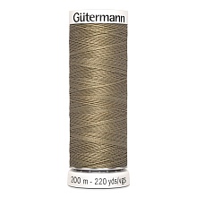 Нить Sew-All 100/200 м для всех материалов, 100% полиэстер Gutermann (208, св.коричневы...