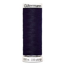 Нить Sew-All 100/200 м для всех материалов, 100% полиэстер Gutermann (665, серо- синий)
