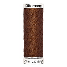 Нить Sew-All 100/200 м для всех материалов, 100% полиэстер Gutermann (650, коричневый)