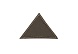 Термозаплатка (ткань) треугольник 40х60мм  (коричневый)