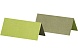 Карточка с именем гостя, 9*4 см, темно-зеленая/лаймово-зеленая, 25 шт 220007