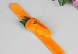 Игольница на браслете "Морковка", цвет оранжевый 23*4,5*3см