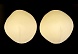 Чашечки круглые (1 пара)  (XXXL, бежевый)