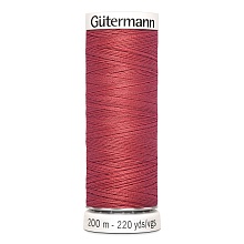Нить Sew-All 100/200 м для всех материалов, 100% полиэстер Gutermann (519, т.коралл)
