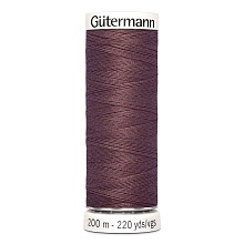 Нить Sew-All 100/200 м для всех материалов, 100% полиэстер Gutermann (429, бордо)