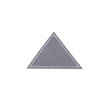 Термозаплатка (светоотражаящая) треугольник 40х60мм