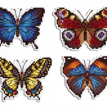 Р-485 Набор для вышивания Яркие бабочки