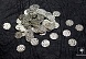 Монетки пластмасса (уп=10шт) (2, серебро)