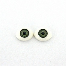 Глазки овальные №6 08мм *12мм (уп-8шт) цв.зеленый