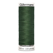 Нить Sew-All 100/200 м для всех материалов, 100% полиэстер Gutermann (561, зеленый)