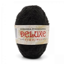Пряжа для ручного вязания "Deluxe" 100% полипропилен 50гр/140 м.   (черный)