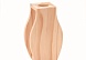Ваза деревянная со стеклянной вставкой, 8,3*5*14 см, Glorex