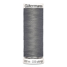 Нить Sew-All 100/200 м для всех материалов, 100% полиэстер Gutermann (496, т.серый)