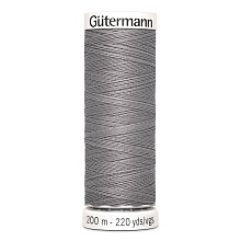 Нить Sew-All 100/200 м для всех материалов, 100% полиэстер Gutermann (493, серый)
