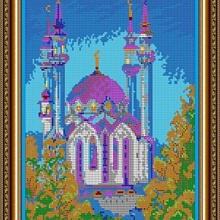 Рисунок на ткани для вышивания бисером "Мечеть" К-454П (24*30см)