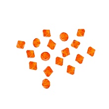 Бусины ромбовидные акрил 16мм,(25г.)    (130, оранжевый)