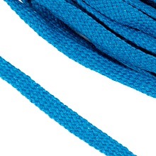 Шнур плоский 12мм х/б турецкое плетение  (022, бирюза)