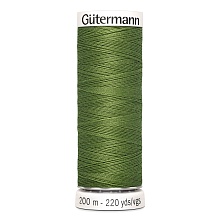Нить Sew-All 100/200 м для всех материалов, 100% полиэстер Gutermann (283, оливковый)