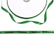 Лента атласная с рисунком Handmade 1см (6, зеленый)