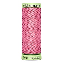 Нить Top Stitch 30/30 м для декоративной отстрочки, 100% полиэстер Gutermann (889, розо...
