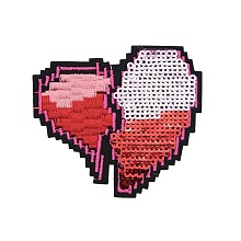 Термоаппликация 'Сердце', 3 цвета, 7.1*6.1см, Hobby&Pro
