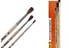 Набор кистей Пони 3 штуки, Calligrata №1 (круглые №: 1, 3, 5), деревянная ручка, в пенале