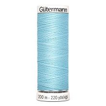 Нить Sew-All 100/200 м для всех материалов, 100% полиэстер Gutermann (195, голубой)