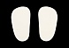 Подошва для изготовления обуви толщ.4мм 4*7см, 1пара 32340 (2, белый)