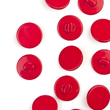Пуговица PS 21 28L 18мм пластик (красный)