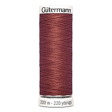 Нить Sew-All 100/200 м для всех материалов, 100% полиэстер Gutermann (461, бордо)