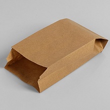 Пакет бумажный фасовочный, крафт, V-образное дно 21 х 10 х 5 см