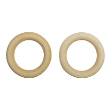 Бусины деревянные неокрашенные кольцо 60 мм, 2шт