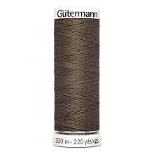 Нить Sew-All 100/200 м для всех материалов, 100% полиэстер Gutermann (467, коричневый)