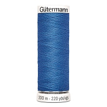 Нить Sew-All 100/200 м для всех материалов, 100% полиэстер Gutermann (311, синий)