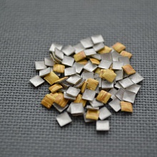 Стразы (клеевые) металл (25шт) №10 желтый  