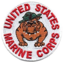 Термоаппликация AD1004 'Marine Corps United States', d 5,5 см, Hobby&Pro 