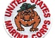 Термоаппликация AD1004 'Marine Corps United States', d 5,5 см, Hobby&Pro 