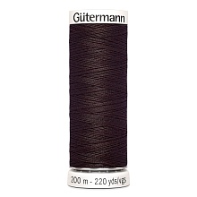 Нить Sew-All 100/200 м для всех материалов, 100% полиэстер Gutermann (23, коричневый)