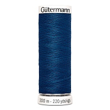 Нить Sew-All 100/200 м для всех материалов, 100% полиэстер Gutermann (967, т.синий)