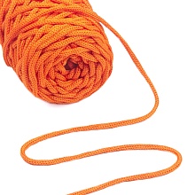 Шнур полиэф. для вязания и макраме  3 мм (морковный фреш)