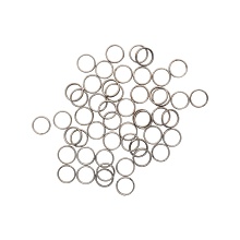 Кольцо соединительное двойное, 8мм, 50шт/упак, Астра (черный никель)