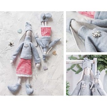 Мягкие куклы «Зайки Бетти и Летти», набор для шитья, 17 × 5 × 15 см