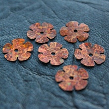 Пайетки Цветочки фигурные (15-16гр) (1, коричневый)