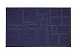 Заплатка самоклеющаяся квадраты, прямоугольники (джинсовая) 145х245мм (т.синий4)