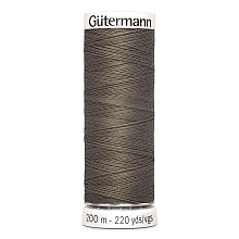 Нить Sew-All 100/200 м для всех материалов, 100% полиэстер Gutermann (727, серо-коричне...