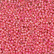  Бисер Preciosa 10/0 20гр (11028, янтарный прозрачный, розовая линия внутри)