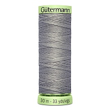 Нитки "Гутерманн" Top Stitch для отстрочки 100% п/э №30 30м (634, серый)