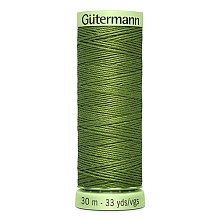 Нить Top Stitch 30/30 м для декоративной отстрочки, 100% полиэстер Gutermann (283, олив...