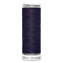 Нить Sew-All 100/200 м для всех материалов, 100% полиэстер Gutermann (512, черничный)