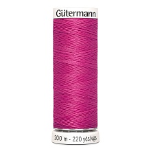 Нить Sew-All 100/200 м для всех материалов, 100% полиэстер Gutermann (733, фуксия)